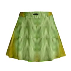 Landscape In A Green Structural Habitat Ornate Mini Flare Skirt by pepitasart