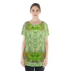 Landscape In A Green Structural Habitat Ornate Skirt Hem Sports Top by pepitasart