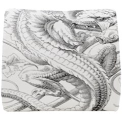 Dragon Lizard Vector Monster Seat Cushion by HermanTelo