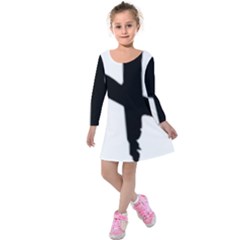 X Dress Kids  Long Sleeve Velvet Dress by NWCC