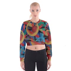 Kaleidoscope 2 Cropped Sweatshirt by WILLBIRDWELL