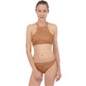 Orange Ochre, Marigold & Rust Racer Front Bikini Set View1