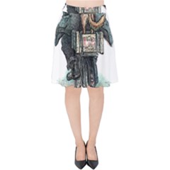 Easyrider - By Larenard Velvet High Waist Skirt by LaRenard