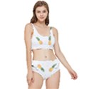 Pineapple pattern Frilly Bikini Set View1