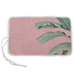 Palm Leaf On Pink Pen Storage Case (l) by goljakoff