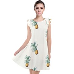 Tropical Pineapples Tie Up Tunic Dress by goljakoff