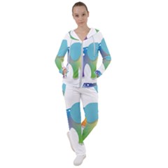 Illustrations Elephant Colorful Pachyderm Women s Tracksuit