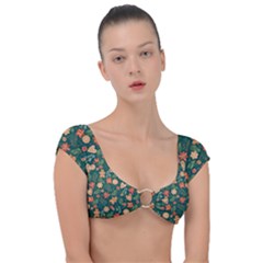 Christmas Pattern 3 Cap Sleeve Ring Bikini Top by designsbymallika