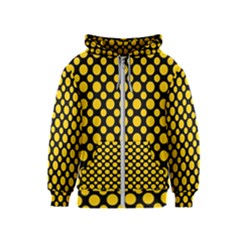 Dot Dots Dotted Yellow Kids  Zipper Hoodie by impacteesstreetwearten