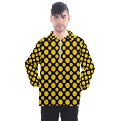 Dot Dots Dotted Yellow Men s Half Zip Pullover by impacteesstreetwearten