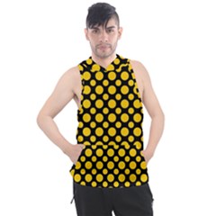 Dot Dots Dotted Yellow Men s Sleeveless Hoodie by impacteesstreetwearten