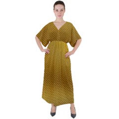 Golden 11 V-neck Boho Style Maxi Dress by impacteesstreetweargold