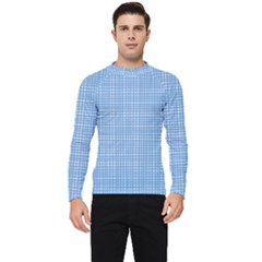 Blue Knitting Men s Long Sleeve Rash Guard by goljakoff