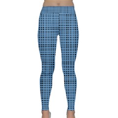 Blue Knitting Pattern Classic Yoga Leggings by goljakoff