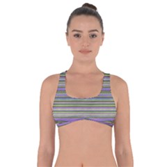 Vintage Knitting Got No Strings Sports Bra by goljakoff