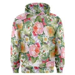 Vintage Flowers Men s Overhead Hoodie by goljakoff