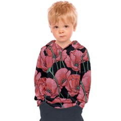 Red Flowers Kids  Overhead Hoodie by goljakoff