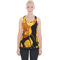 Yellow Poppies Piece Up Tank Top by Audy