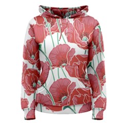 Red Poppy Flowers Women s Pullover Hoodie by goljakoff