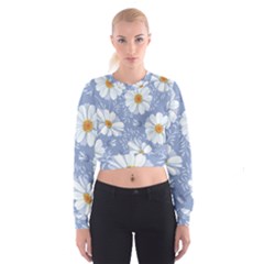 Chamomile Flower Cropped Sweatshirt by goljakoff