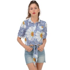 Chamomile Flower Tie Front Shirt  by goljakoff