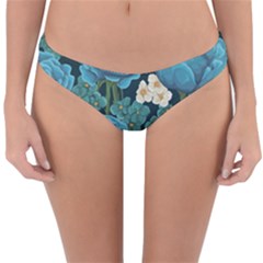 Blue Roses Reversible Hipster Bikini Bottoms by goljakoff