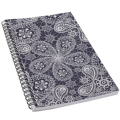 White Flower Mandala 5 5  X 8 5  Notebook by goljakoff