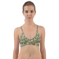 Field Leaves Wrap Around Bikini Top by goljakoff