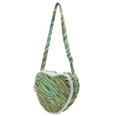 Green Leaves Heart Shoulder Bag by goljakoff