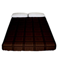 Chocolate Fitted Sheet (california King Size) by goljakoff