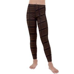 Milk Chocolate Kids  Lightweight Velour Leggings by goljakoff