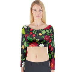 Hohloma Long Sleeve Crop Top by goljakoff