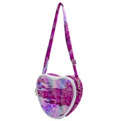 Background Crack Art Abstract Heart Shoulder Bag by Mariart