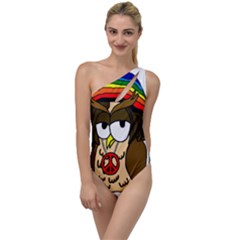  Rainbow Stoner Owl To One Side Swimsuit