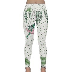 Plants Flowers Nature Blossom Lightweight Velour Classic Yoga Leggings by Mariart