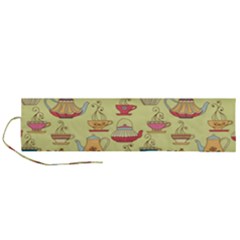 Etnic Cups Pattern Roll Up Canvas Pencil Holder (l) by designsbymallika