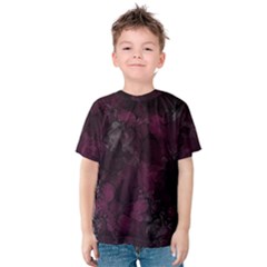 Purple Alcohol Ink Kids  Cotton Tee