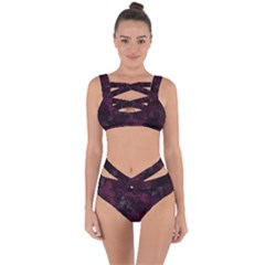 Purple Alcohol Ink Bandaged Up Bikini Set  by Dazzleway