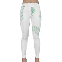 Flower Branch Corolla Wreath Vector Classic Yoga Leggings by HermanTelo