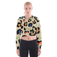 Animal Print Design Cropped Sweatshirt by ArtsyWishy