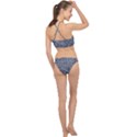 Dark Denim With Letters Racer Front Bikini Set View2