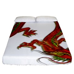 Dragon Art Glass Metalizer China Fitted Sheet (king Size)