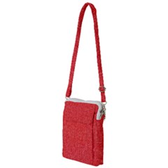 Red Denim Design  Multi Function Travel Bag