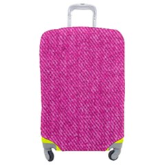 Pink Denim Design  Luggage Cover (medium) by ArtsyWishy