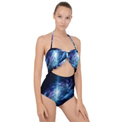 The Galaxy Scallop Top Cut Out Swimsuit by ArtsyWishy