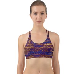 Majestic Purple And Gold Design Back Web Sports Bra by ArtsyWishy