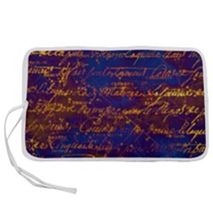 Majestic Purple And Gold Design Pen Storage Case (m) by ArtsyWishy