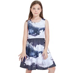 Blue Whale Dream Kids  Skater Dress by goljakoff