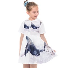 Blue Whale Dream Kids  Sailor Dress by goljakoff