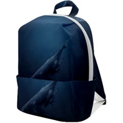 Whales Family Zip Up Backpack by goljakoff